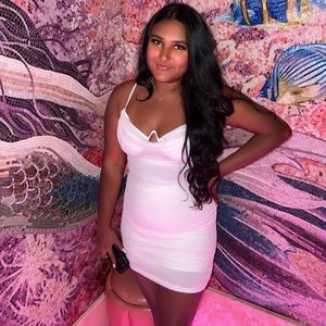 White mini dress